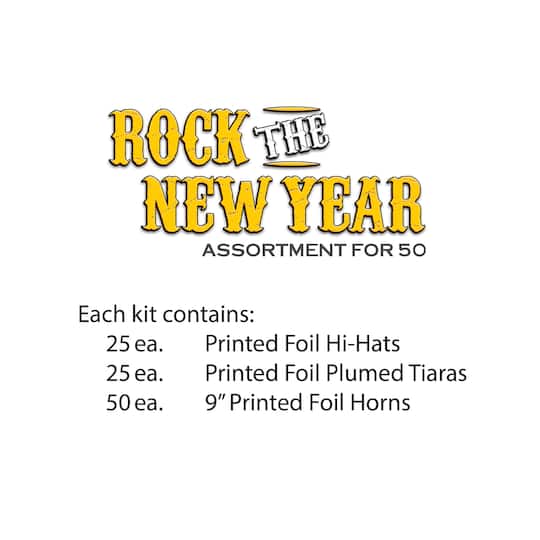 Beistle Rock The New Year Accessory Kit